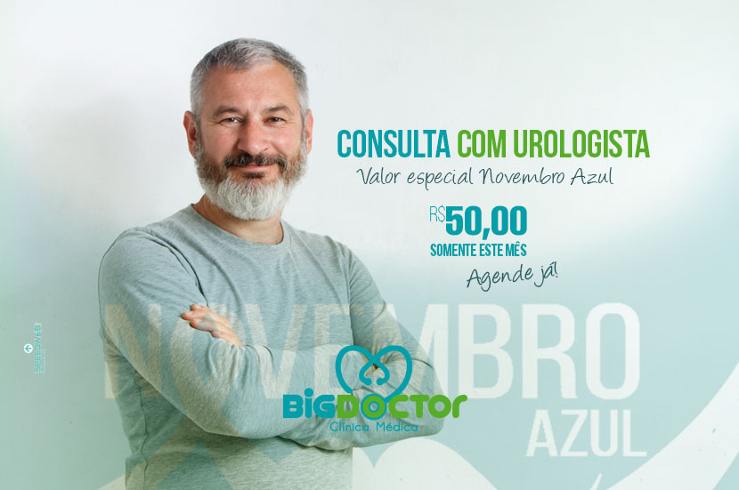 Consulta com Urologista com valor especial na campanha Novembro Azul
