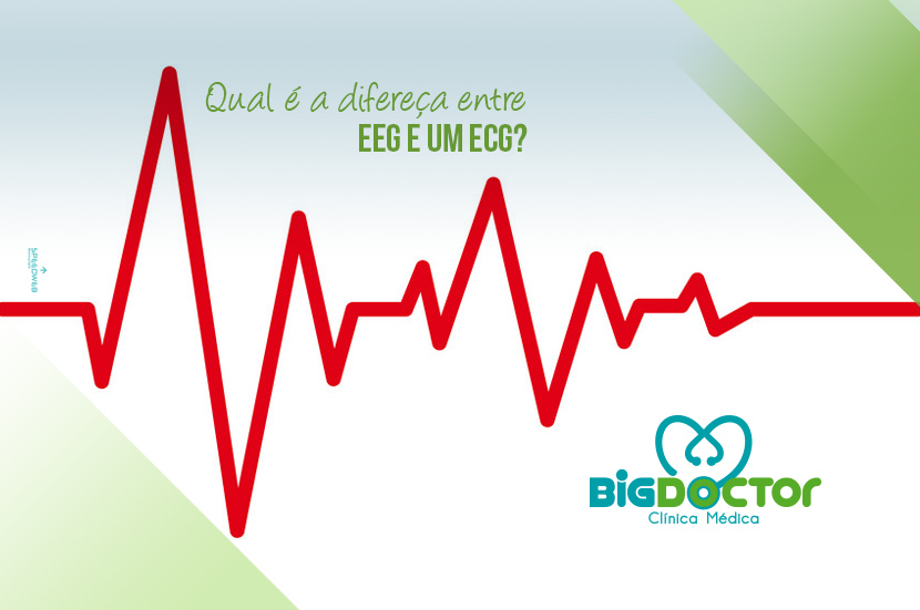 Qual é a diferença entre EEG e ECG?